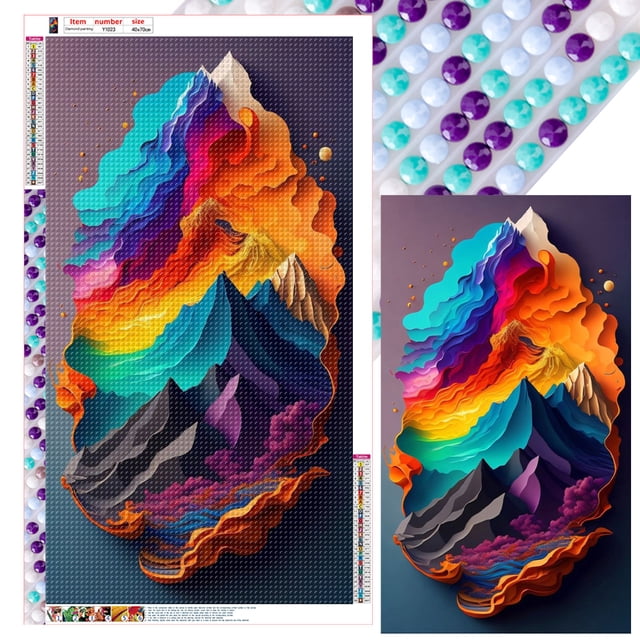 5D DIY Taladro Estrellas Ondas Kit Del 40x70cm