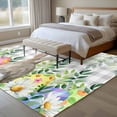 thumbnail image 4 of Easter Bunnies Area Rugs 5'x7', Washable Small Throw Rugs for Laundry Room Playroom, Spring Eucalyptus Easter Eggs Gray Plaid Indoor Outdoor Rug Non-Slip Low Pile Carpet Runner Reversible Floor Mats, 4 of 8