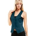 thumbnail image 5 of Made by Olivia Women's Dressy Casual Versatile Racerback Vest Tuxedo Suit Waistcoat, 5 of 6
