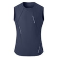 thumbnail image 2 of Domuza Mens Tank Tops Quick-Dry Athletic Stretch Sleeveless Running Muscle Shirt for Gym Beach & Casual Summer Dark Blue 2XL, 2 of 6