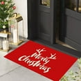 thumbnail image 2 of Christmas Door Mat - Red Welcome Mat for Front Door with Non-Slip Backing - Durable Doormat - Outside Entrance Decoration (D), 2 of 6