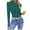 Green, variant on cfhntfmh Long Sleeve Shirts for Women Fall Trendy Ribbed Knit Sweater Slim Fitted Casual Basic Tee Tops Womens Crew Neck Clothes（White,X-Large)