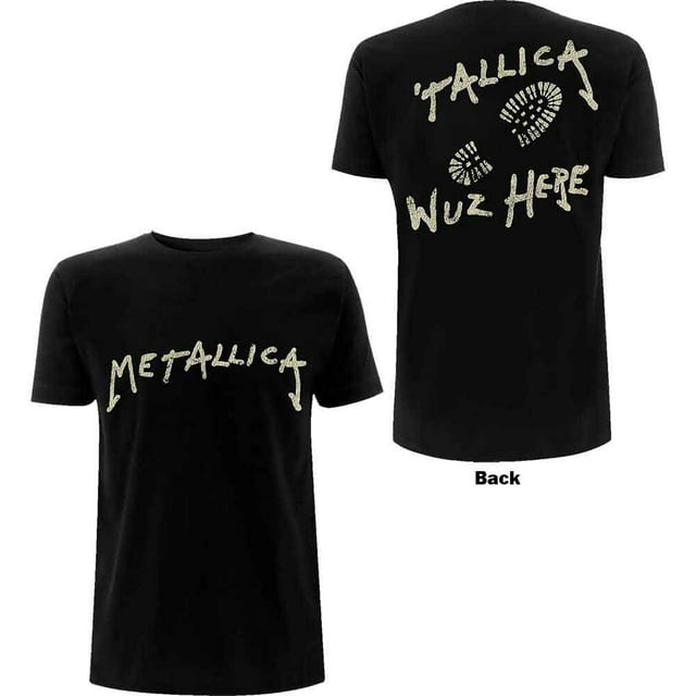 T-Shirt Unisexe Metallica Wuz Here (Impression au Dos)