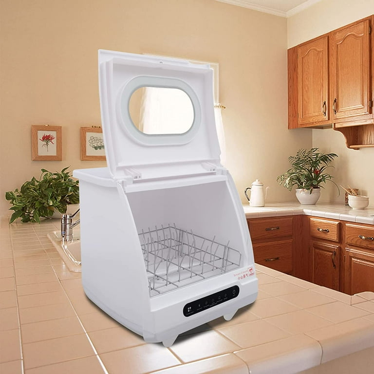 Small Compact Portable Countertop Dishwasher w/ 3 Washing