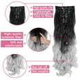 thumbnail image 4 of 7Pcs 16 Clips 24 Inch Hair Pieces for Women,160g Ponytail Extension Clip in Ponytail Hair Extensions, 4 of 6