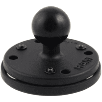 RAM-B-202-339U RAM Mounts 2.5" Round Base with the AMPs Hole Pattern, 1" Ball & Triple Magnetic Base Adapter