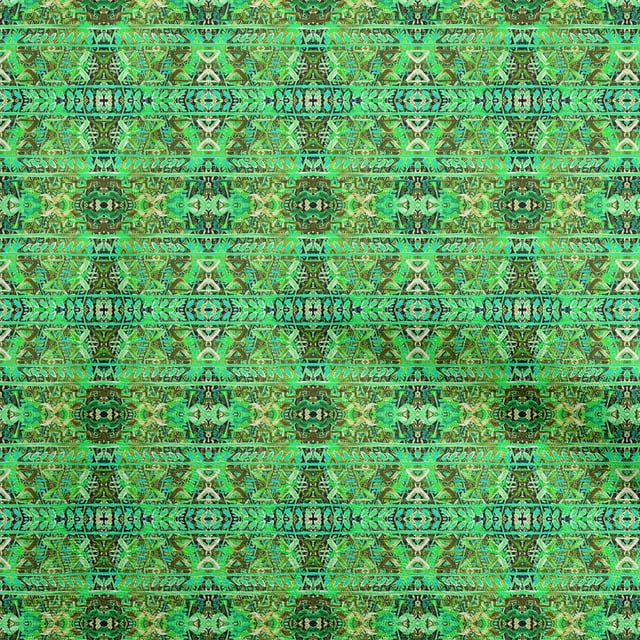 oneOone Polyester Spandex Sea Green Fabric African Watercolor Sewing Material Print Fabric By The Yard 56 Inch Wide