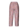 thumbnail image 5 of Women's Casual Loose Harlan Pants With Drawstring Solid Color Lace Up Pockets Fashionable Cropped Pants Going Out, 5 of 5