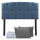 thumbnail image 1 of Cabecera Matrimonial Sigma Azul + Almohada 2Pack + Sábanas Softy, 1 of 8
