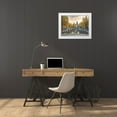 thumbnail image 3 of Frank, Assaf 18x15 White Modern Wood Framed Museum Art Print Titled - Bicycles parked along the canal-Amsterdam, 3 of 4