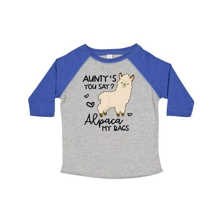 

Inktastic Aunty s You Say Alpaca My Bags Gift Toddler Boy or Toddler Girl T-Shirt
