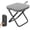 Grey, variant on ABPETE Foldable Backpack Stool,Portable Collapsible Camping Chair with Carry Strap & Storage Pouch, Heavy Duty for Hiking & Fishing(Khaki)