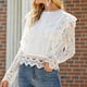 thumbnail image 4 of Tops de Otoño Para Mujer Camisas de Cuello Redondo Hueco de Encaje Erógeno de Manga Larga A La Moda Odeerbi ODB181019, 4 of 5