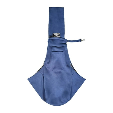 Zksm Adjustable Dog Sling Carrier - Safety Hook - Hands-Free Pet Bag - Breathable - Small Animals Carrier - Crossbody Shoulder - Outdoor Travel - Portable Bag