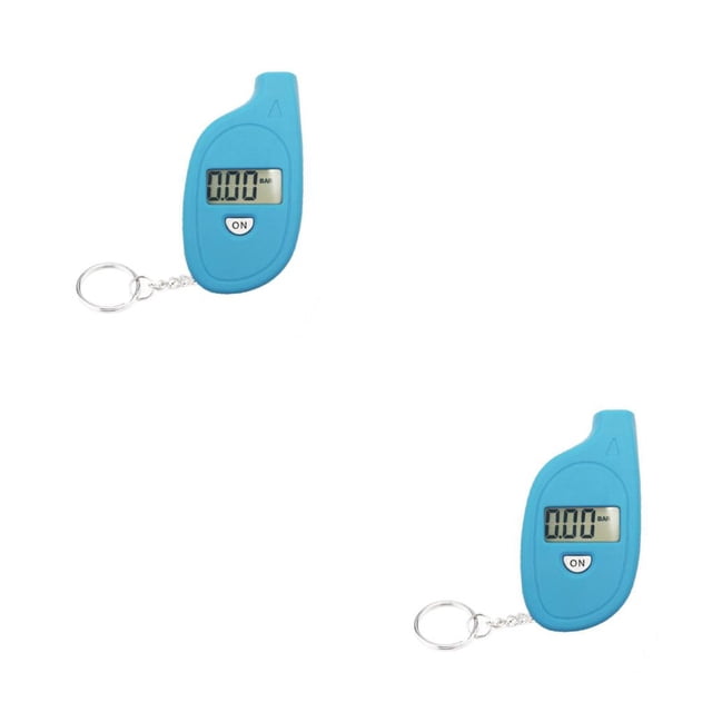Kenally Medidor de presión de aire de neumáticos 0.01BAR Medidor de neumáticos electrónico digital Probador de de apagado automático para Azul 2piezas Kenally CBP212862
