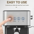 thumbnail image 3 of 15 Bar Espresso Machine 1050W All-In-One Semi-Automatic Coffee Machine with, 3 of 8