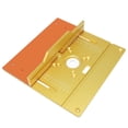 thumbnail image 1 of Riwcyla Set of 2 Router Table Insert Plate Aluminum Alloy Wood Milling Flip Board Machine Engraving Auxiliary Tool Woodworking Benches, 1 of 6
