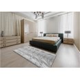 thumbnail image 5 of Ahgly Company Machine Washable Indoor Rectangle Transitional Platinum Silver Gray Area Rugs, 6' x 9', 5 of 7