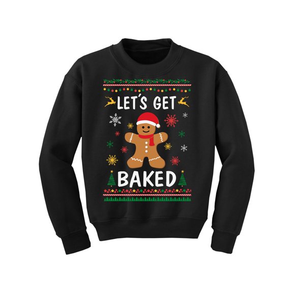 Awkward Styles Christmas Sweater for Boys Girls Kids Youth Xmas Gingerbread Man Sweatshirt
