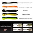 thumbnail image 5 of FOAUUH 5 Pack Soft Bionic Fishing Lures, Slow Sinking Bionic Swimming Lures, Life Like Fishing Bait 2.63"/0.07oz, 5 of 5