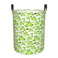 thumbnail image 1 of Fotbe Cute Frogs Cesto de Ropa con Asas, Cesto Impermeable de Gran Capacidad, Bolsa de Lavado para Dormitorio, Cesto de Ropa con Ruedas y Asas-Medium, 1 of 6