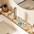 thumbnail image 2 of Yayeee Faucet Mat for Kitchen Sink 14.7" Diatomite Long Splash Guard Pad, Orange Autumn Leaves, 2 Pack, 2 of 7
