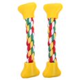 thumbnail image 1 of 2 piezas de juguetes molares con forma de hueso para mascotas, juguetes para masticar para perros y gatos, cuerdas de algodón para entrenamiento de mascotas, juguetes para animales, 1 of 6