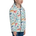 thumbnail image 5 of Naloa Butterflies Teenage Zipper Hoodie, Long Sleeve Zip Up Hoodies Casual Jackets Tops for 7-12 Years-Small, 5 of 6