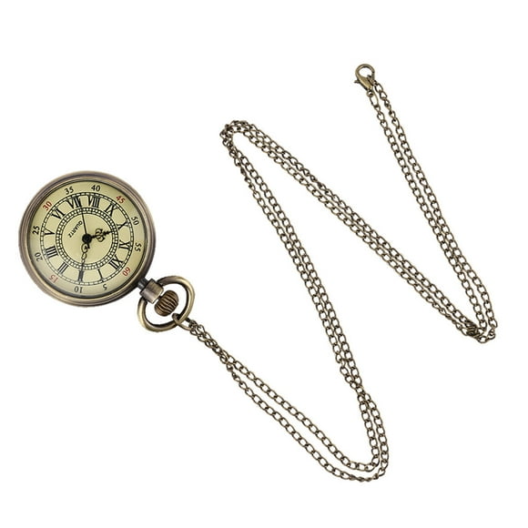 XZNGL Pocket Watch Vintage Round Dial Quartz Small Pocket Watch Classical Roman Scale Pocket Watch