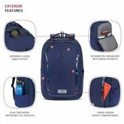 Swissgear Shield Laptop Backpack, Navy, 18.5x12x6 - Navy