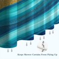 thumbnail image 6 of Dark Blue Marble Gold Line Pattern Shower Curtain 84"x72" ,Bathroom Decorative Shower Curtains Set with 12 Hooks,Modern Waterproof Washable Shower Curtain, 6 of 6