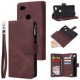 thumbnail image 1 of Case for Google Pixel 3A Leather Magnetic Handbag Zipper Pocket Cover Wrist Strap, 1 of 5