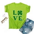thumbnail image 4 of TopLLC St. Patrick's Day Patricks Day Chemises pour Femmes Hauts de Sarrau St Patricks Day Mode pour Dames St. Imprimé Manches Courtes Col Rond Chemise Femme Décontractée Ample, 4 of 4