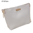 thumbnail image 2 of Bolso bandolera de un solo hombro con textura elegante Blanco, 2 of 5