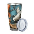 Bingfone Colorful Koi Fish Art for 20 Oz Stainless Steel Travel Mug