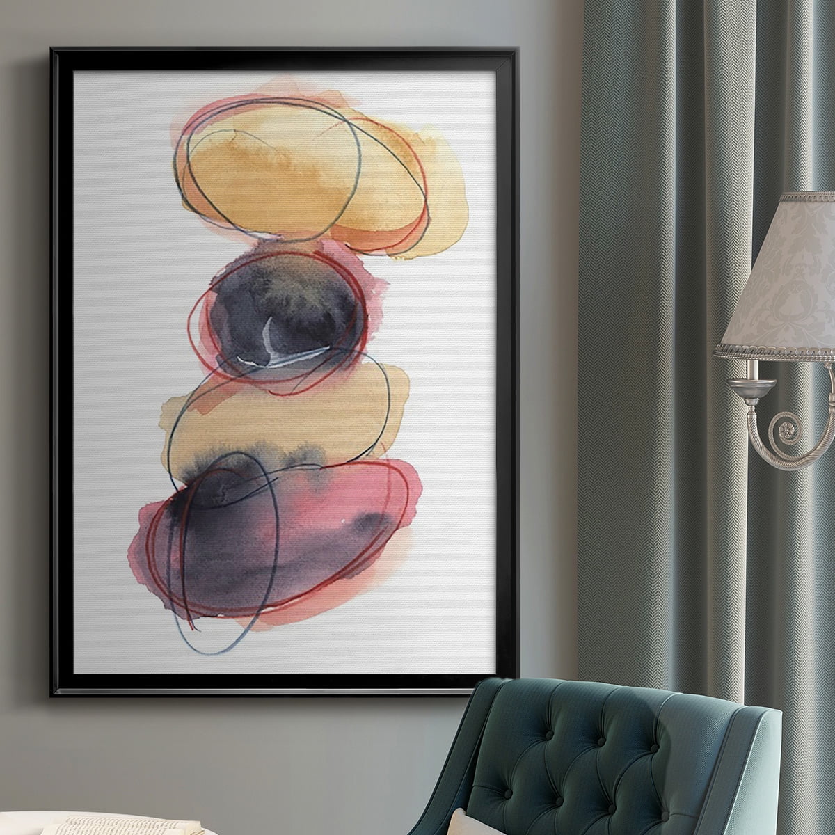 Balancing Act II Premium Framed Print, in Gold, Black, or Silver - Ready to Hang