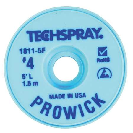 TECHSPRAY 1811-5F Pro Wick Blue #4 Braid - AS