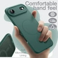 thumbnail image 3 of JETech Magnetic Silicone Case for iPhone 17 Air, Compatible with MagSafe, Silky Soft Touch, Shock Absorbing Phone Cover with Camera Lens Protection (Midnight Green), 3 of 6