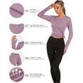 thumbnail image 4 of Women's Long Sleeve UPF 50+ UV Sun Protection Shirts Rash Guard Swim T-Shirt/Hoodie Quick Dry for Outdoor Hiking, 4 of 5