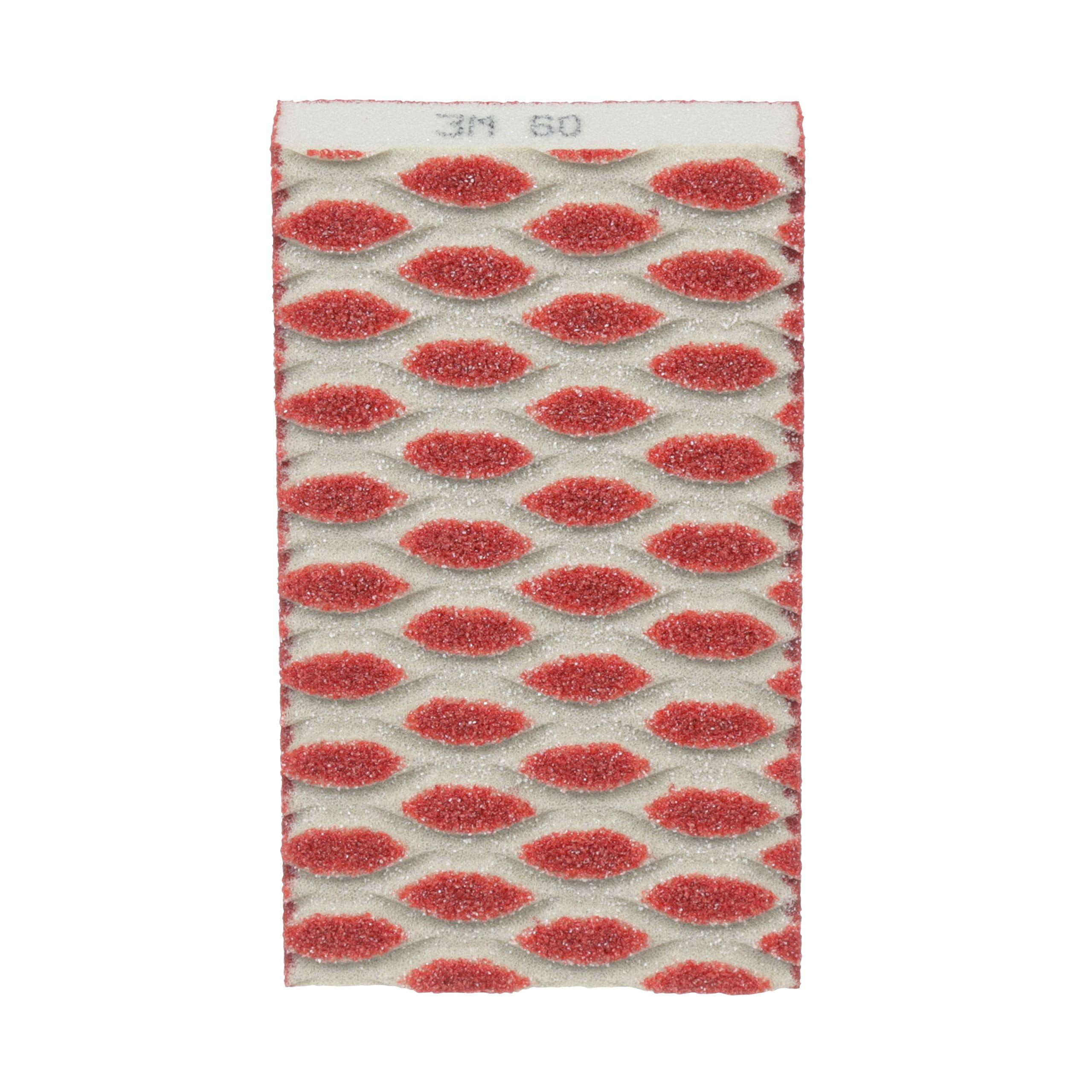 3M 2500TRI-60C-CH 4.5" x 2.5" Coarse (60 Grit) Pro Grade Precision Dust Channeling Block Sanding Sponge