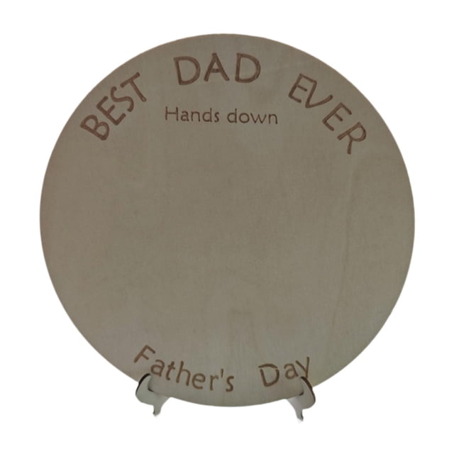 GROWTH TANK DIY Handprint Art Sign Collection Holiday Home Decor Fathers Day Gift Plaque with Base