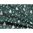 thumbnail image 4 of oneOone Rayon Teal Green Fabric Snowflake,Star & Tree Sewing Craft Projects Fabric Prints By Yard 56 Inch Wide, 4 of 5
