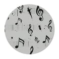 thumbnail image 2 of PIKWEEK  Music Note Fitted Round Tablecloth with Elastic Edge Waterproof Table Cover Music Table Cloths Modern Tables Decoration for Dining Table,Picnic,Party, 2 of 7