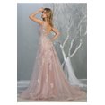 thumbnail image 2 of Floral Embroidered Evening Gown, 2 of 4