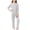 Gray, variant on OVAFBAU Boys Girls Long Sleeve Outfits Set Kids Solid Long Sleeve Round Neck Outfits Set with Pants 2 Piece Outfits Set