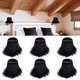 thumbnail image 4 of Sala de Lámpara de Araaña, Pantalla de Lámpara de 6 piezas domésticas, con una Buena Transmisión de Luz de Plumas Salas de Estudio Sedosas para Hotels Halls Studios, 4 of 7