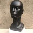 thumbnail image 3 of Male Head Mannequin Mannequin Stand Multipurpose Stable Base Display Black, 3 of 9