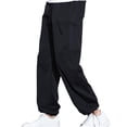 thumbnail image 2 of Sakmal Breathable Casual Pants for Men Joggers Black Full Lightweight Pockets Flat-Front Solid Drawstring Men'S Trousers, 2 of 9