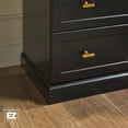 thumbnail image 3 of Walker Edison Modern Farmhouse Easy Assembly Nightstand with Open Shelf Black, 3 of 15