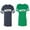 Men Navy / Women Green, variant on Double Trouble Matching Couple Cotton Jerseys (Men Navy / Women Black) (Men S / Women S)